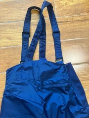 Columbia Women’s Insulated Snow Bib Pants Blue/Black L 29&Prime; Inseam