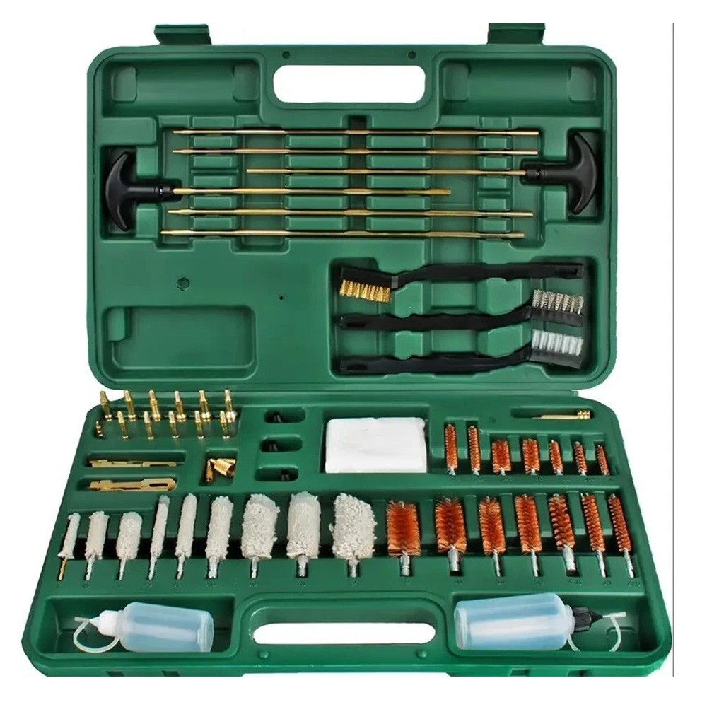 New Universal Gun Rifle Pistol Handgun Shotgun Firearm Cleaning Kit Set w/Case