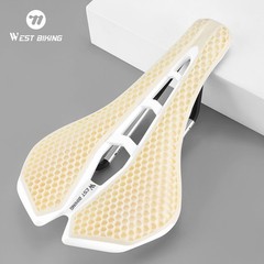 WEST BIKING Bicycle Saddle 3D Honeycomb Hollow Racing Bike Seat Cushion