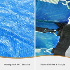 8/ 10/14/15FT Trampoline Safety Pad Replacement Universal Waterproof – Blue