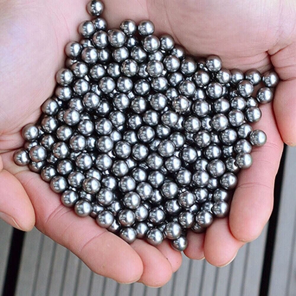 50 Rounds Of Steel Metal 6mm Airsoft / Slingshot Target / Hunting BBs 0.89g