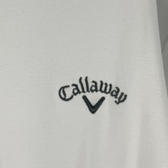 Callaway Lightweight Quarter Zip Golf Pullover Size Large White Stretch