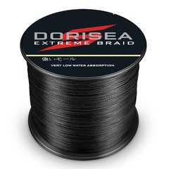 Dorisea 4/8 Strands 100M-2000M Black PE Extreme Braided Fishing Line 6lb-300lb