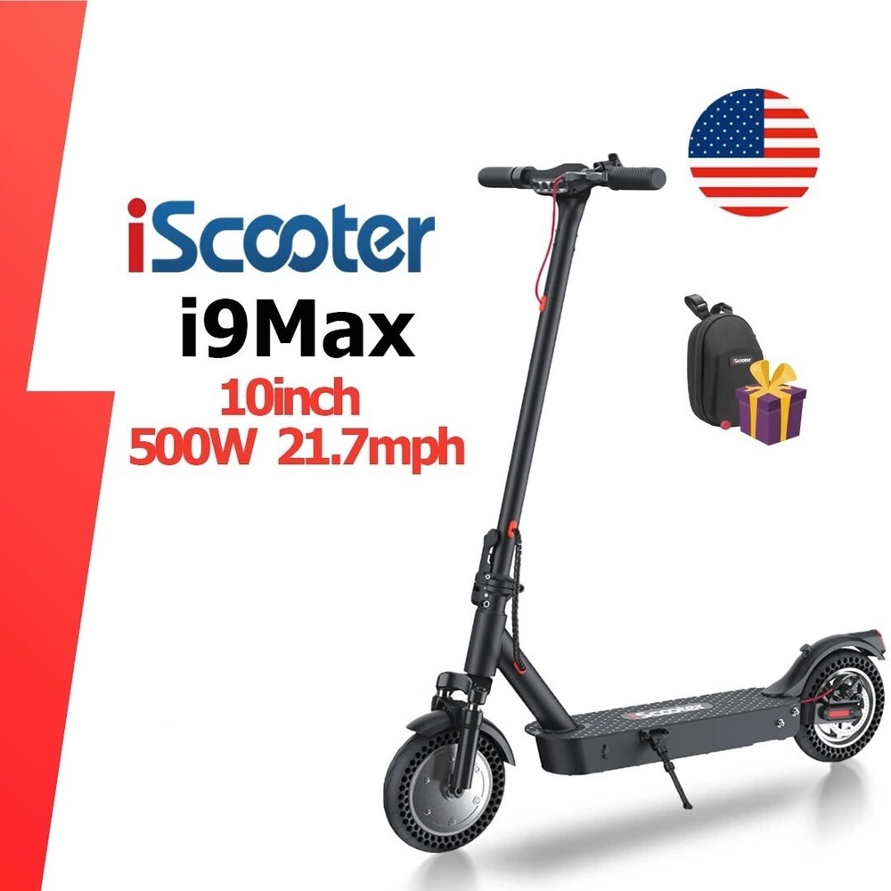 Iscooter Max i9 Electric Scooter Adult Foldable 500W Motor City Commute