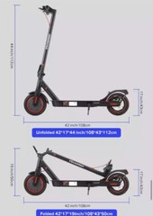 iScooter i9 Adult Foldable Electric Scooter 350W 18.6/mph Max Speed Motor IP54