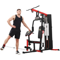 Multifunctional Home Gym System Full Body Workout Station 330lb Weight Workout