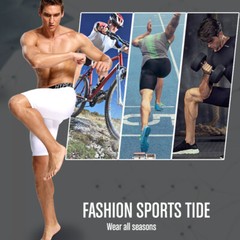 Men Compression Sport Shorts Athletic Workout Running Performance Baselayer