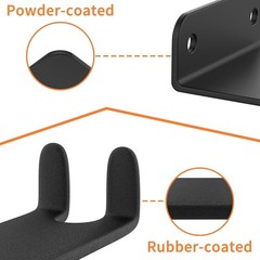 2 Pack Bike Pedal Hanger Wall Mount, Heavy Duty Horizontal Bike Rack for Garage