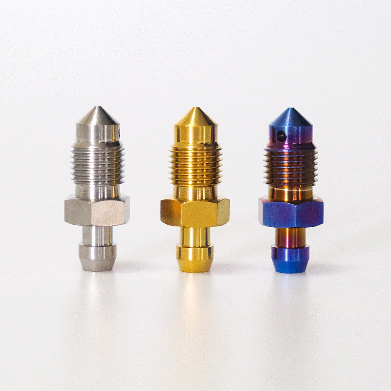 Titanium Bolts M6 M8 M10 Motorcycle Single Hole Brake Caliper Bleed Nipple