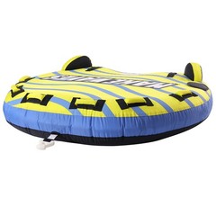 VEVOR Inflatable Towable Tube for Boating 1-3 Rider with Bumper Fins Water Sport