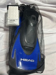 HEAD Energy Adult Training Swim Fins Blue/Black Snorkel Flippers Sz 3.5-12