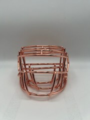 Chrome Mini Helmet Metal Facemasks Riddell CLIPS INCLUDED!