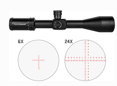 BLACKHOUND GENESIS 6-24X50MM 30MM MIL FFP SCOPE