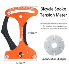 WEST BIKING Bike Spoke Tension Meter Measure Bicycle Wheel Repair Tool Orange