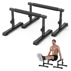 Parallettes Adjustable 7.5×10.6 Inch Push Up Bars Strength Handstand Dip