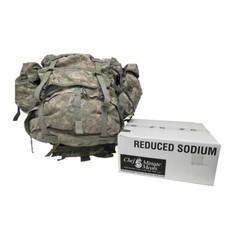 Rucksack w/Frame MOLLE II ACU Digital – 1 CASE Insp Date 2025 5 Minute Meals