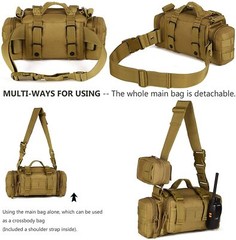 Military Tactical Fishing Camping Pouch Outdoor Waist Bag Climbing Shoulder Bags