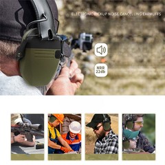 Walkers Razor Electronic Shooting Ear Muff Slim Shooting Anti-noise Earphone US