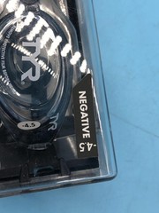 TYR Blackhawk Prescription Swim Goggles Black Adult Fit Negative -4.5 Lenses