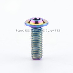 Titanium Bolts M6x10 15 20mm T30 Torx Head Screw Bike Fasteners 2/6pc