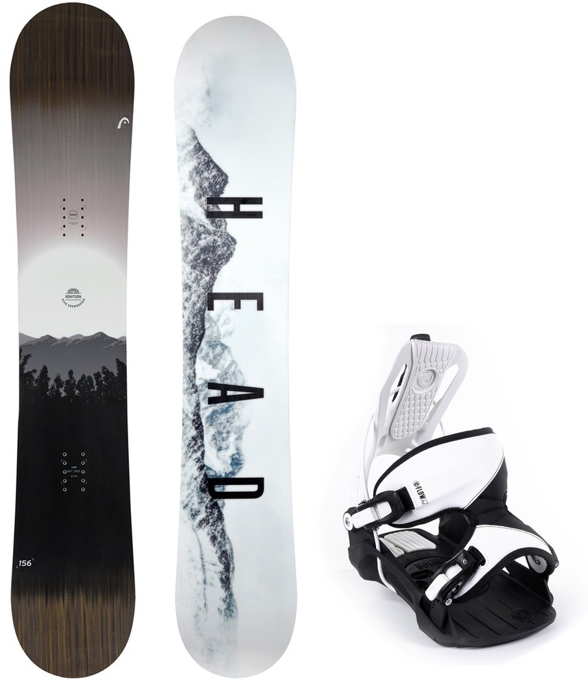 2026 HEAD Ignition 156 cm Men&rsquo;s Snowboard+Flow White Bindings NEW