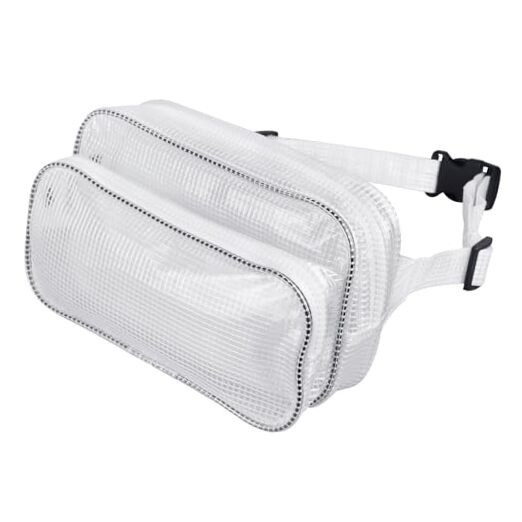 10.6 Inch Fanny Pack Tool Bag -Transparent & Anti-static Cleanroom Waist White