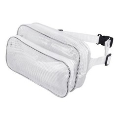10.6 Inch Fanny Pack Tool Bag -Transparent & Anti-static Cleanroom Waist White