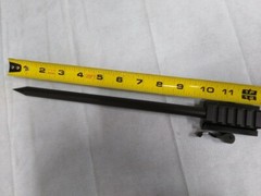 1/2&Prime;OD Steel Picatinny Rail Rifle,Shotgun,Crossbow Spike Bayonet Glass Breaker