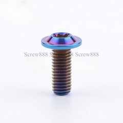 Titanium Bolts M6x10 15 20mm T30 Torx Head Screw Bike Fasteners 2/6pc