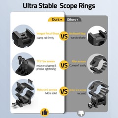 30mm Low/Medium/High Profile Scope Rings for Picatinny Bases Mount Heavy Duty US