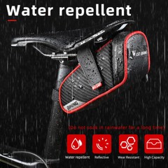 WEST BIKING Waterproof Bicycle Saddle Bag MTB Road Bike Cycling Seat Tail Bag