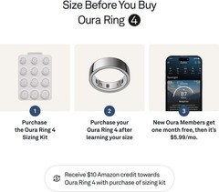 OURA Ring 4 | Size 7 | Silver | Bluetooth | JZ90-54217-07 | Excellent
