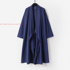 Unisex Wudang Taoist Robe Kung Fu Martial Arts Tai Chi Cotton Linen Long Tops