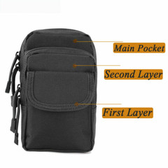 Universal Tactical Military Molle Cell Phone Holster Pouch Waist Pack Belt Bag