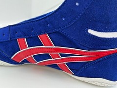 asics Boxing Wrestling Shoes Blue Red Line White 1083A001 EX-EO NEW TWR900