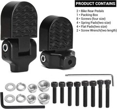 Safe & Comfortable Mini Bike Rear Pedals – 3.1×1.6 in Footrests for All Bikes