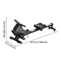 Uimoso Quiet Magnetic Rowing Machine with 16 Resistance Levels, 350LB Capacity