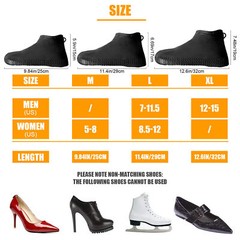 Non-slip Reusable Rain Shoes Covers Rubber Overshoes Boot Waterproof Protector