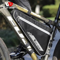 WEST BIKING Bike Bicycle Frame Bag Waterproof Reflective Cycling Triangle Bag