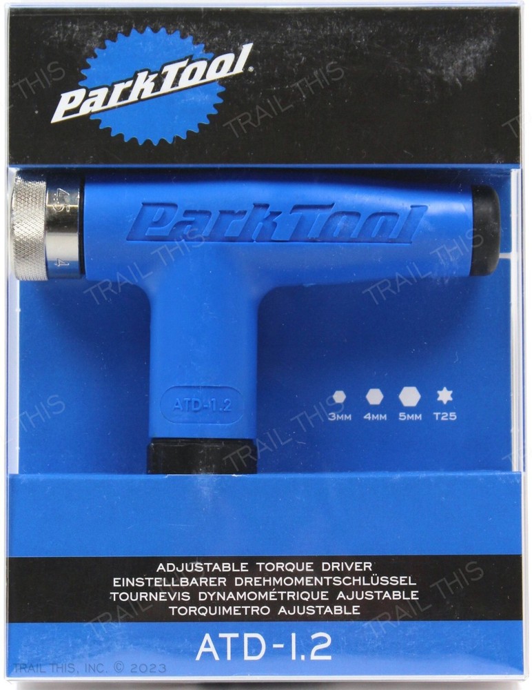 Park Tool ATD-1.2 Adjustable 4 4.5 5 5.5 6Nm Bike Torque Wrench 3 4 5mm Hex T25