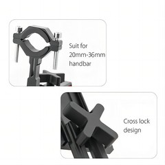 360° Bike Motorcycle Stand Aluminum Handlebar Mount Bicycle Cell Phone Holder