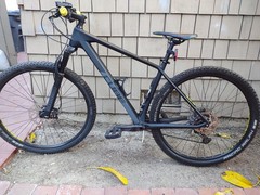 CUBE C62, 29in Hardtail Mountain Bike Black/Yellow Hydraulic Disc, Flat Bar