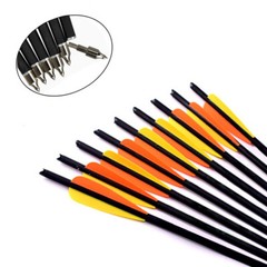 12pcs 20-inch Fiberglass Crossbow Bolts Arrows OD8mm Hunting Archery