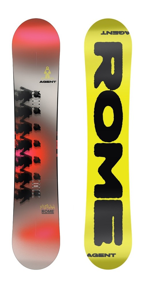 Rome Agent Men&rsquo;s Snowboard 160 cm True Twin Fusion Camber All-Mountain New 2026
