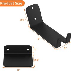 2 Pack Bike Pedal Hanger Wall Mount, Heavy Duty Horizontal Bike Rack for Garage