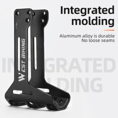 WEST BIKING Bike Dual Water Drink Bottle Cage Holder Extension Mount Black