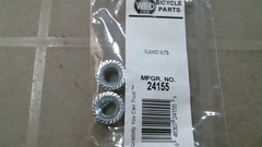 WALD Bicycle Parts 24155 3/8&Prime; Flange Nuts, 2PK, FREE SHIPPING