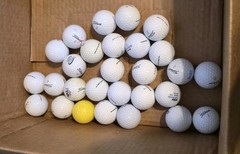 30 Golf Balls Of Varies Brands And Types See Pictures For Details.