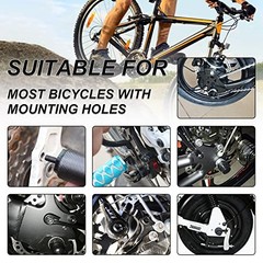 1 Pair Mini Bike Rear Pedals, 3.1×1.6 in / 8x4cm Aluminium Alloy Folding Bike