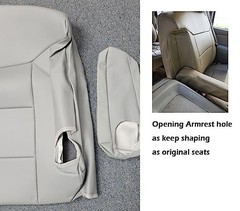 2000-2002 Chevy Silverado Black Artificial Leather Custom Made Original BLACK